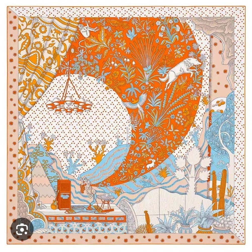 【NWT🎁】Hermès Le Premier Chant Silk Scarf